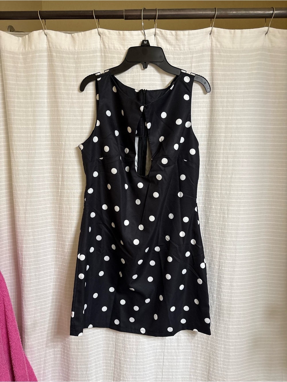 Black and White Polka Dot Mini Dress